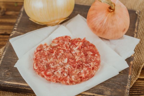 Hamburguesa de vedella amb ceba