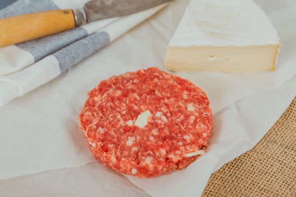 Hamburguesa de vedella amb formatge brie